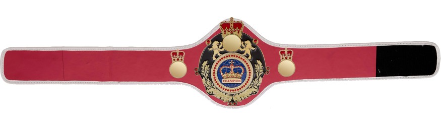 QUEENSBURY PRO LEATHER BLUE CHAMPION CROWN CHAMPIONSHIP BELT QUEEN/B/G/BLUGEM - AVAILABLE IN 10+ COLOURS